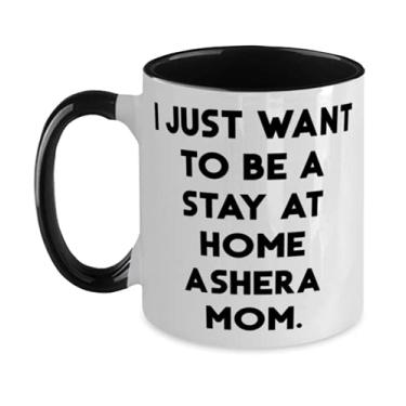 Imagem de Presentes legais para gatos Ashera, I Just Want to Be a Stay at Home Ashera Mom, presentes exclusivos de Natal da Cat Mom