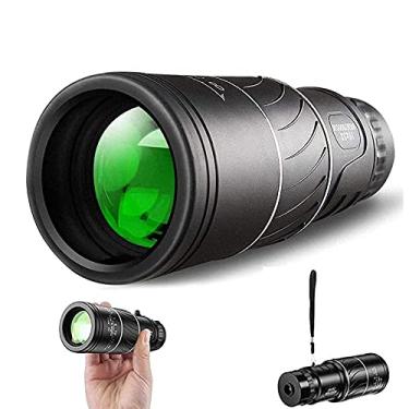 Imagem de Telescópio monocular, 16x52 Prisma compacto de alta potência com versão atualizada durável e transparente FMC BAK4 Prisma de foco duplo, para observação de pássaros, concerto