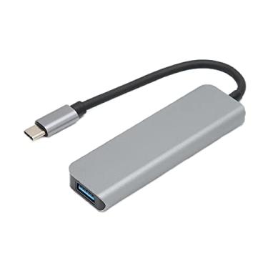 Imagem de Docking Station Multifuncional de Expansão Mini Liga de Alumínio 4 Em 1 Multi Divisor Dock Station para Laptops