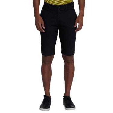 Imagem de Bermuda Dudalina Jeans Masculina Stretch Black Preta-Masculino
