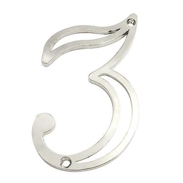 Imagem de Numero Residencial 3 Silvana Colonial - Niquelado