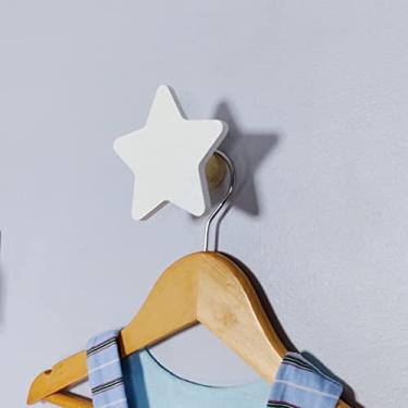 Imagem de Gancho de Parede Formato Estrela Mdf laminado borda colorida