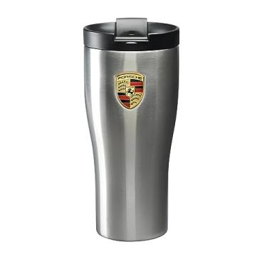 Imagem de Copo térmico genuíno Porsche Crest de parede dupla, 325 ml