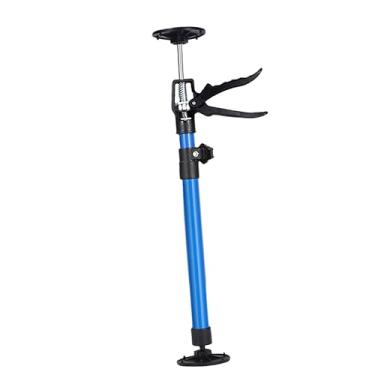 Imagem de Fenteer Suporte de gabinete, sistema de suporte manual de haste, macacos de gabinete de terceira mão para poste de suporte telescópico de drywall para, Azul, médio