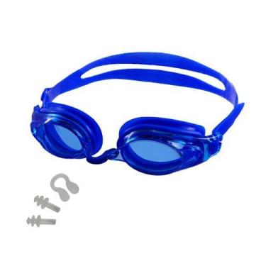 Imagem de Óculos De Natação Leader Skin Infantil Azul