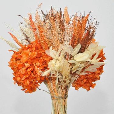 Imagem de Buquê de flores desidratadas hortênsia terracota