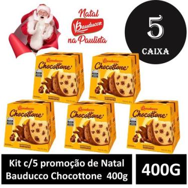 Imagem de Kit C/5  De Natal Bauducco Chocottone  400G