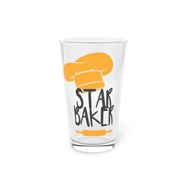 Imagem de Cerveja Glass Pint 473 g Culinária Humorística Pão Camiseta Gráfica Presente Engraçado Star Baker Bakehouse 473 g