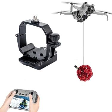 Imagem de Dispositivo de liberação de entrega de transporte de carga Airdrop para DJI Mini 4 Pro Drone Thrower Sistema de queda de Airdrop para acessórios Mini 4 Pro