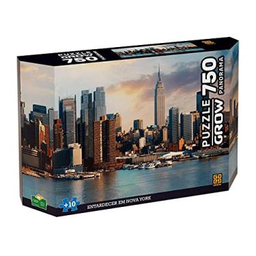 Imagem de Puzzle 750 Peças Panorama Entardecer em Nova York - Grow