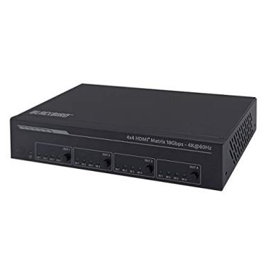 Imagem de Monoprice Matriz HDMI 4K 4x4 - HDR, 18Gbps, 4K a 60Hz, YCbCr 4:4:4, HDCP 2.2., Suporta ARC, RS232, Web GUI - Blackbird Series