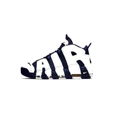 Imagem de Nike Air More Uptempo (Olympic) Branco/Ouro Metálico Uni Vermelho-Meia-Noite Marinho, Branco/Mid Nvy-mtllc Gld-unvrst, 13