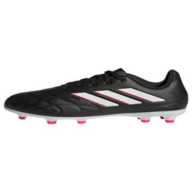 Imagem de adidas Tênis infantil unissex Copa Pure.3 Firm Ground, Preto/Zero metálico/Team Shock Pink, 12.5 Little Kid