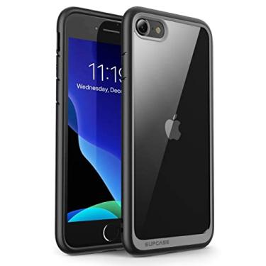 Imagem de SUPCASE Capa estilo Unicorn Beetle projetada para iPhone SE 2ª geração/iPhone 7/iPhone 8, capa protetora transparente híbrida premium (preto)