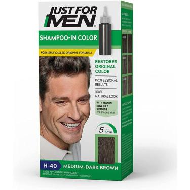 Imagem de Shampoo só para homens Shampoo em cor marrom escuro médio H-40