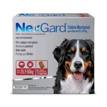 Imagem de Combo 4 Comprimidos Nexgard Cães 25 A 50 Kg - Merial