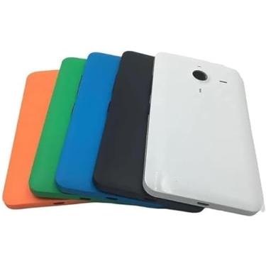 Imagem de SHOWGOOD Capa traseira para Microsoft Nokia Lumia 640 XL com botões de 5,7 polegadas (preto)