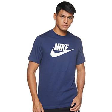 Imagem de Nike Camiseta esportiva azul marinho/branco da meia-noite -, Azul-marinho/branco, XX-Large
