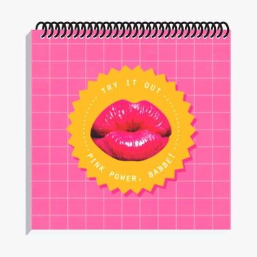 Imagem de Bloco De Anotações Pinkcore 14X14 Espiral Com 80 Folhas