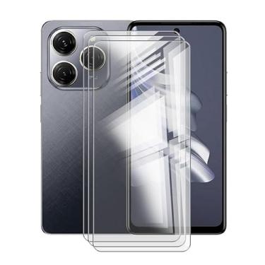Imagem de HGJTFANY Vidro temperado para Tecno Spark 20 Pro (6,78"), [3 Pack protetor de ecrã], dureza 9H, anti-impressões digitais, sem bolhas, película protetora de vidro temperado para teclado Spark 20 Pro