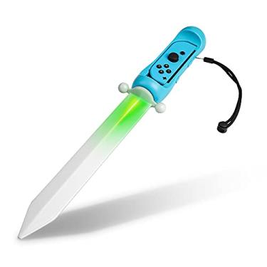 Imagem de Espada de LED para The Legend of Zelda: acessório de jogo Skyward Sword HD, cabo de espada iluminada FANPL para switch e switch OLED Right Joy Con Controller, experiência de jogo Zelda aprimorada