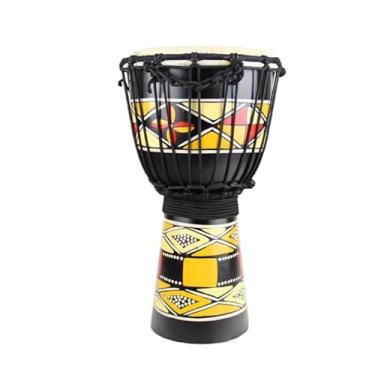 Imagem de Djembe Instrumento Tambor De Madeira Maciça De Mogno De 8 Polegadas, Tambor Africano De Pele De Cabra, Pandeiro Djembe Tambor africano Profissional