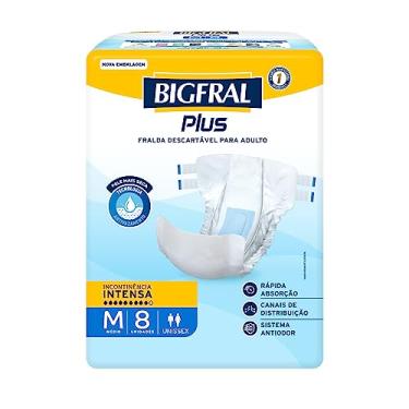 Imagem de Fralda Bigfral Plus M 8 Unidades