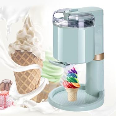 Imagem de Mini Máquina Sorvete, 1000ml Máquina Automática Sorvete De Iogurte Caseiro DIY, Usar Basta Fazer 10 Minutos, Suficiente Para 7 a 8 Pessoas, Para Liquidificador Portátil Doméstico