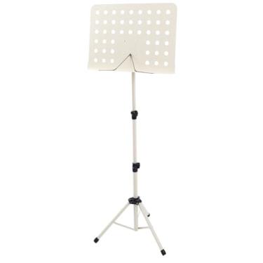 Imagem de Suporte de Música Portátil, Durável Com ângulo de Placa de Livros Ajustável, Suporte de Partitura Dobrável para Violino, Púlpitos Portáteis (Bege)