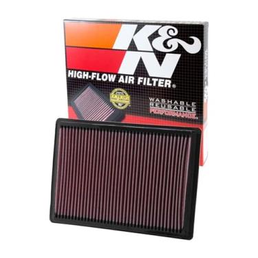 Imagem de K&N Filtro de ar do motor: alto desempenho, premium, lavável, filtro de substituição: serve para DODGE/CHRYSLER 2004-2010 (Challenger, Charger, Magnum, 300, 300C), 33-2295