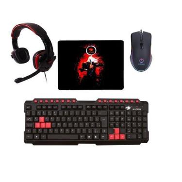 Imagem de KIT Gamer Teclado multimídia + Fone Headset P2 + Mouse led 7 Botões 3.