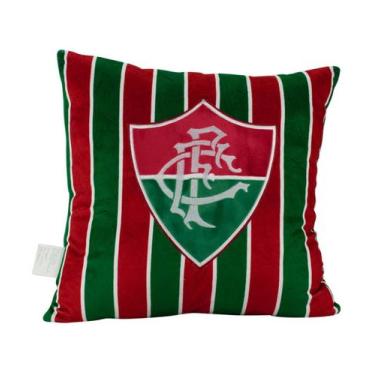 Imagem de Almofada Quadrada Escudo Time 36x36cm - Fluminense - Mileno