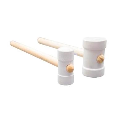 Imagem de Martelo Borracha 40mm Branco - Brasipla / Gerplast