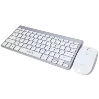 Imagem de Teclado e Mouse sem fio Resistente a Água - gold