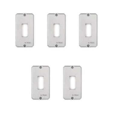 Imagem de 5 Tampa Condulete Alumínio 1/2-3/4 P1 Interruptor Tramontina