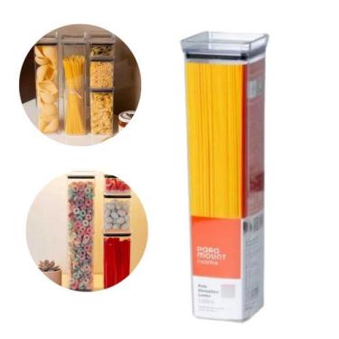 Imagem de Pote Modular Para Armazenar Espaguete Macarrão Mantimentos - Paramount