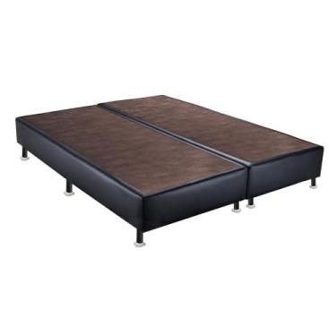 Imagem de Base Sommier material sintético Preto Super King (193x203x23) - Ortobo