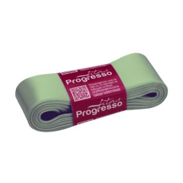 Imagem de Fita De Cetim, Progresso, 38 mm, Verde Suave, Rolo de 10 metros