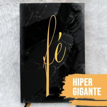 Imagem de Bíblia Sagrada Fé Capa Dura com Harpa Letra Hiper Gigante e Índice