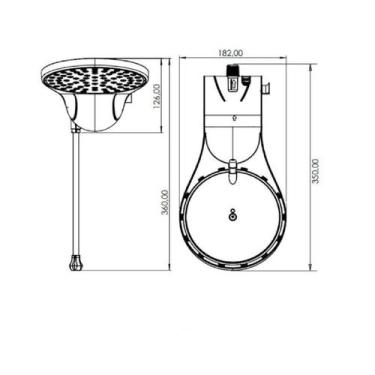 Imagem de Ducha Movel Eletronica Moment 7500w 220v Branca Zagonel
