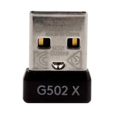 Imagem de Adaptador receptor dongle preto USB de substituição para mouse sem fio Logitech G502X/G502X Plus
