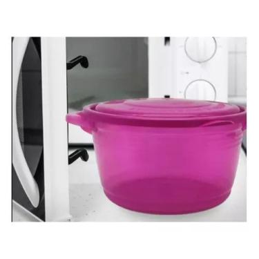 Imagem de Mini Panela Para Micro-ondas Freezer - 1,5 Litros - Nitron, Pink