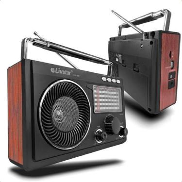 Imagem de Radio Analógico Retro Am Fm 3w Rms - Livstar
