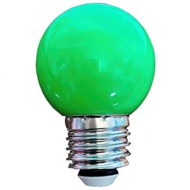 Imagem de kit 10 Lâmpadas Led Mini Bulbo Bolinha E27 1w Coloridas 110V 220V - Em