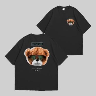 Imagem de Camiseta Techmalhas Estampada Oversized Academia Masculina-Masculino