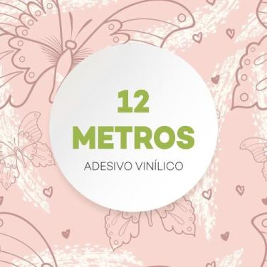 Imagem de Papel De Parede Borboletas Rosa Quarto Menina Coração - Criptonita, 12