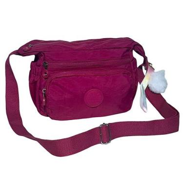 Imagem de Bolsa Feminina Transversal C/ Chaveiro Pompom - Chalex, Pink