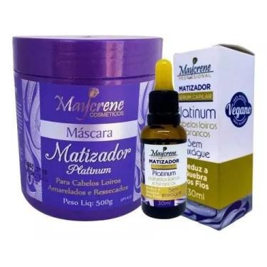 Imagem de Máscara Matizadora Platinum + Sérum Capilar 30ml Maycrene