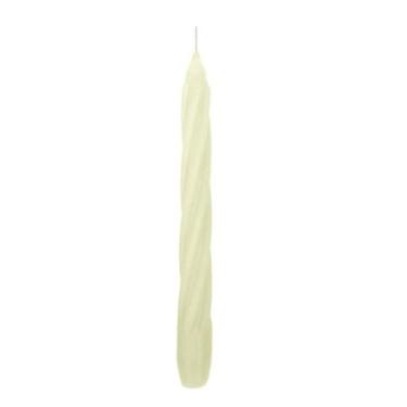 Imagem de Kit 12 Velas Castiçal Branca Espiral 20 Cm Fina - Velitas (R)