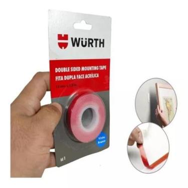 Imagem de Fita dupla face 19mm x 3m cinza wurth